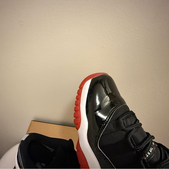 6.5 Kids Black and Red Jordans - Picture 2 of 3